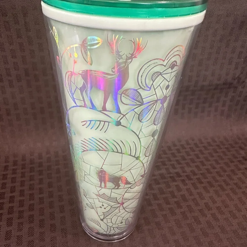 Starbucks Holiday 2022 Collection Woodland Mint Color Changing Venti Tumbler